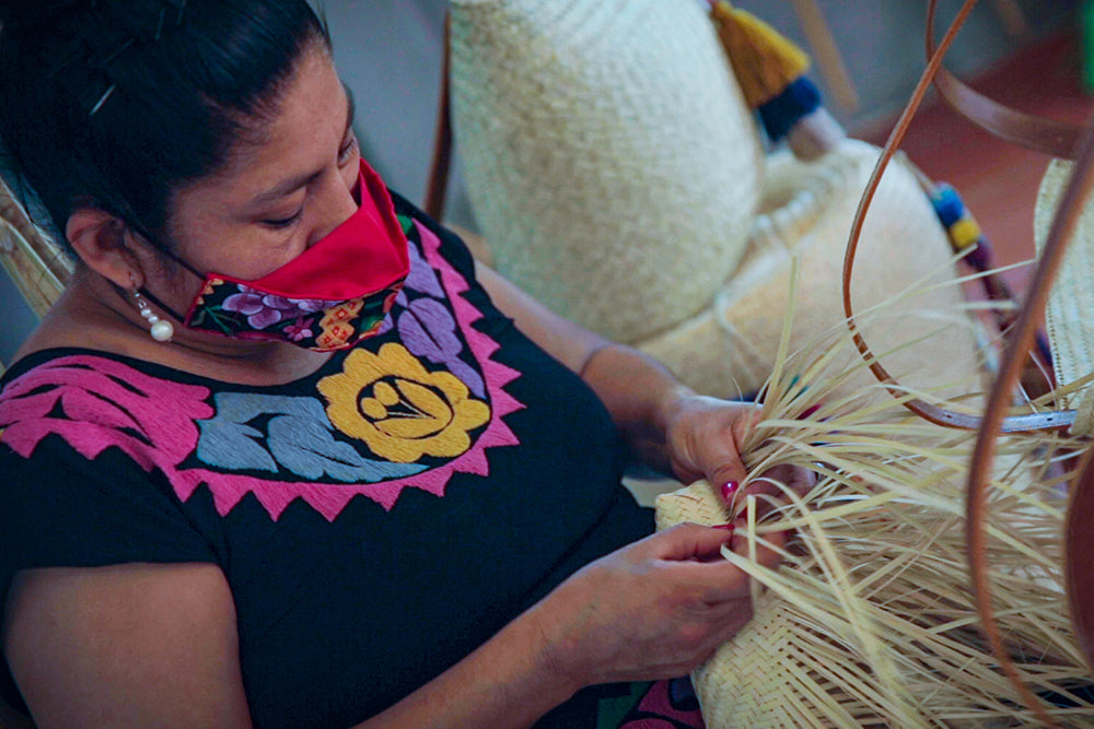 Palm weaving, a craft that became art