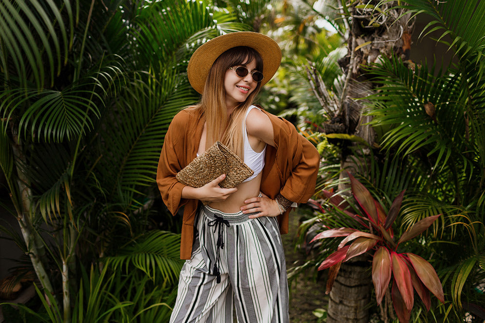 Palm bag, the ideal complement to your boho style